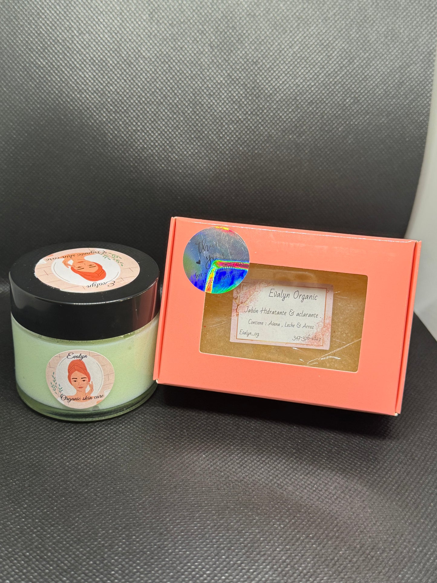 Crema & jabón hidratante & aclarante
