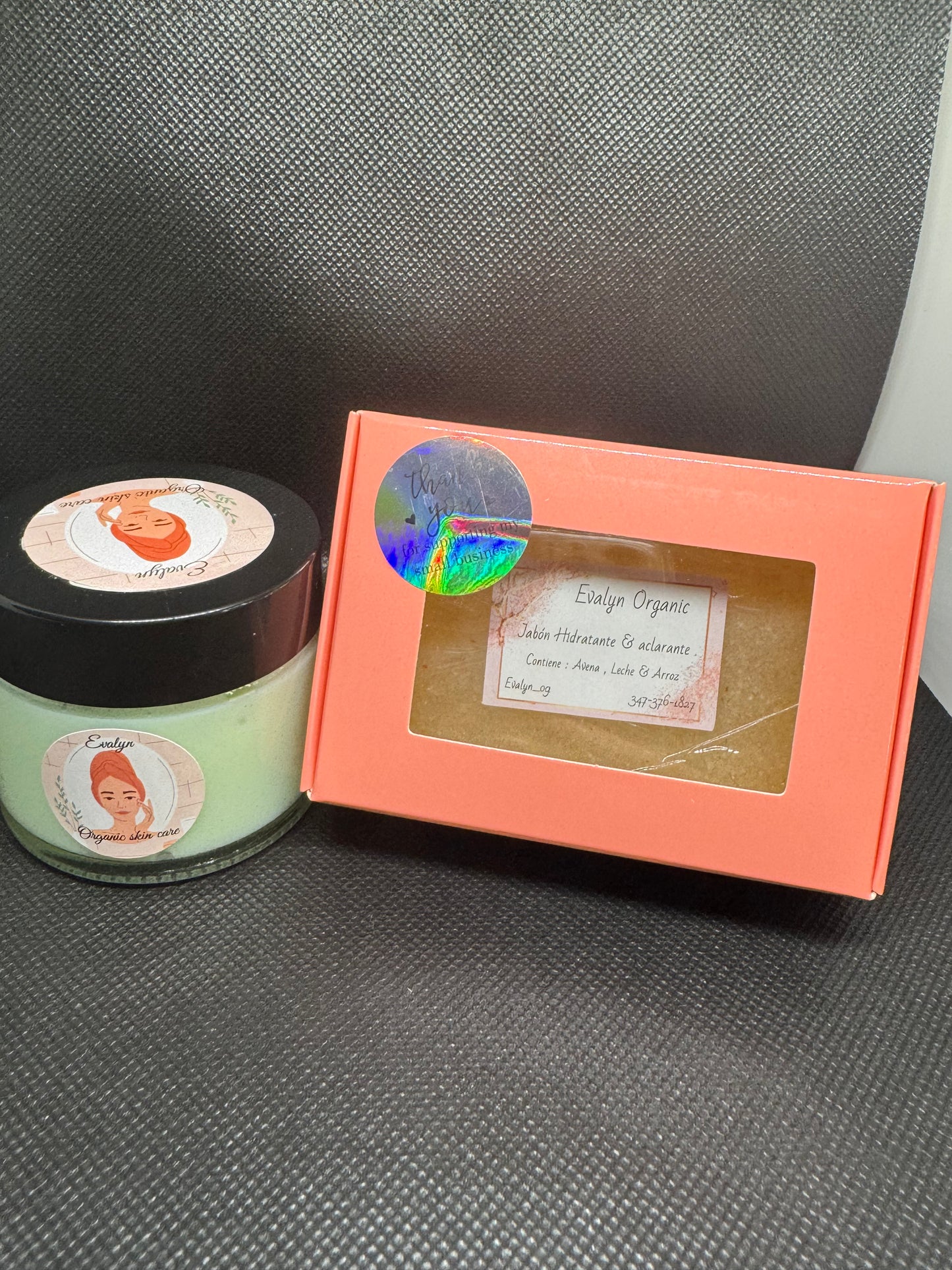 Crema & jabón hidratante & aclarante